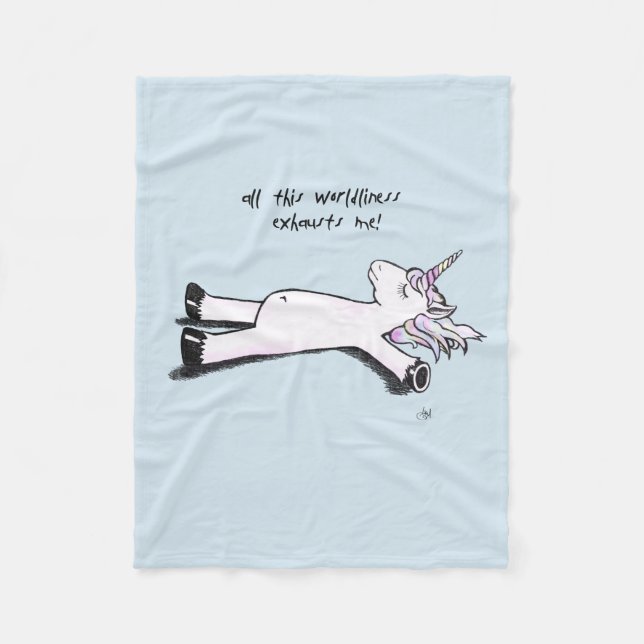 Couverture Polaire Licorne épuisée (Devant)