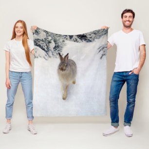 Couverture Polaire Lièvre d'hiver (Lapin), Bruno Liljefors