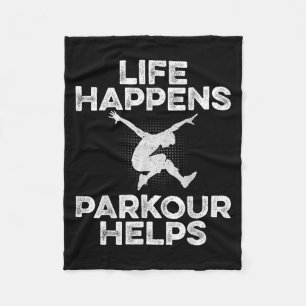 Couverture Polaire Life Happens Parkour Aide - Traceur Freerunner Fr