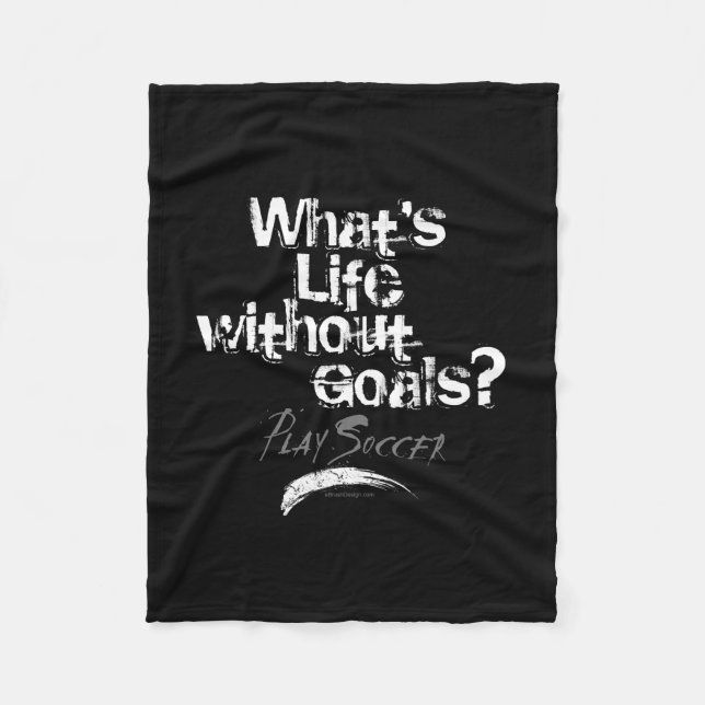 Couverture Polaire Life Without Goals (Football) (Devant)