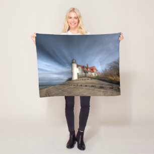 Couverture Polaire Lighthouses Point Betsie Lac Michigan