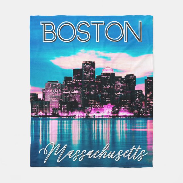 Couverture Polaire Ligne aérienne du Massachusetts de Boston (Devant)