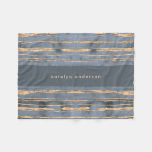 Couverture Polaire Ligne d'or Messy Périvent bleu Professionnel