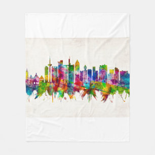 Couverture Polaire Ligne Skyline Francfort-Allemagne