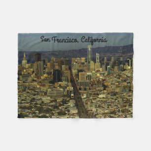Couverture Polaire Ligne Skyline San Francisco #13 Blanche polaire