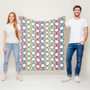 Couverture Polaire Lignes colorées Pastel MCM
