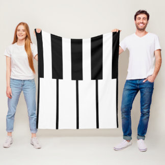 Couverture Polaire Lignes géométriques des touches de piano