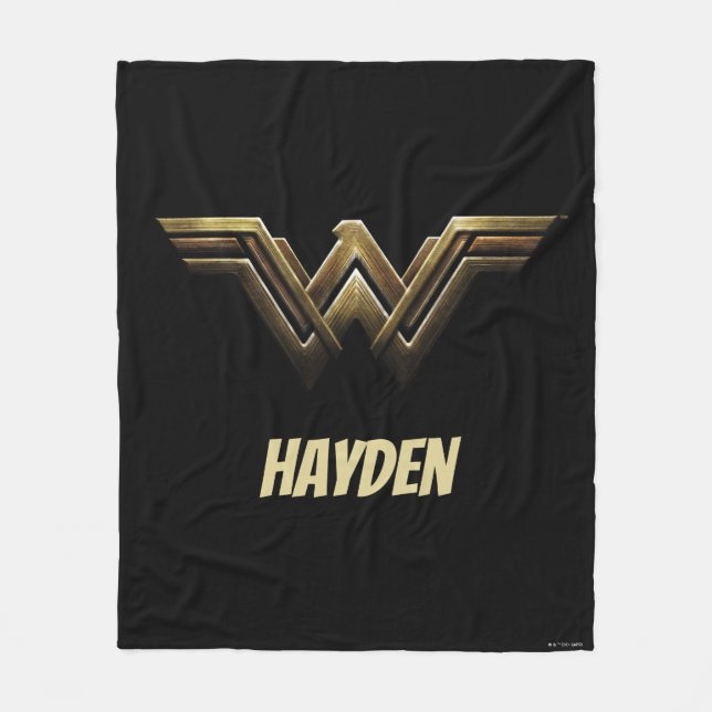 Couverture Polaire Ligue de Justice | Symbole métallurgique Wonder Wo (Devant)