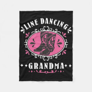 Couverture Polaire Line Dancing Grandma Line Danseuse Country Music