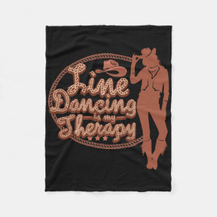 Couverture Polaire Line Dancing Is My Therapy Country Music Line Danc
