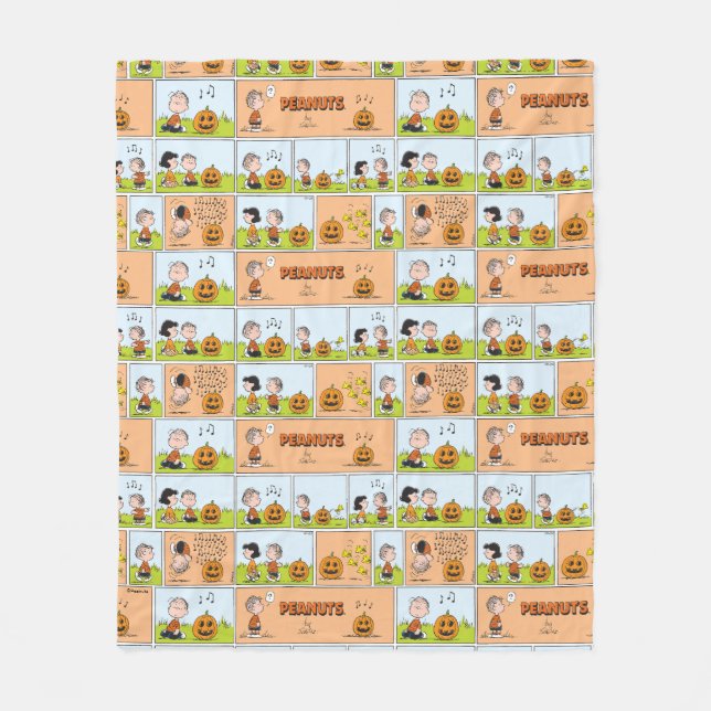 Couverture Polaire Linus & Lucy | Chanter Jack-O-Lantern (Devant)