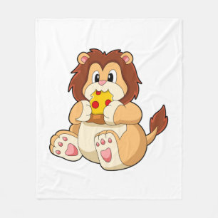 Couverture Polaire Lion avec morceau de Salami Pizza.PNG