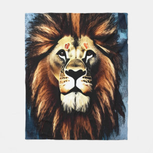 Couverture Polaire Lion d'Afrique sauvage d'Artsy