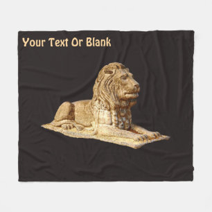 Couverture Polaire Lion de pierre