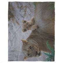Lion Fleece Blanche