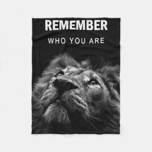 Couverture Polaire Lion Se Rappelle Qui Vous Êtes