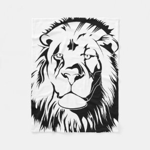 Couverture Polaire Lion Tribal 002