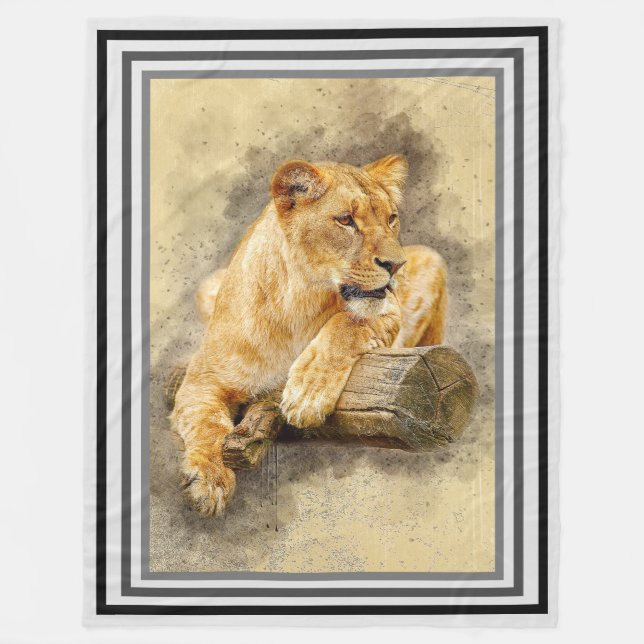 Couverture Polaire Lioness (Devant)