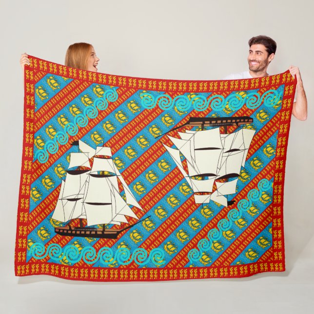 Couverture Polaire Lions (En situation)