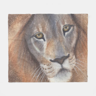 Couverture Polaire Lion's Eyes