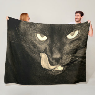 Couverture Polaire Lique de chats noirs
