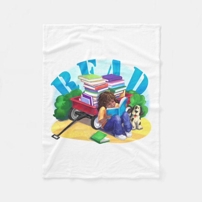 Couverture Polaire LIRE Livre Wagon Art (Devant)