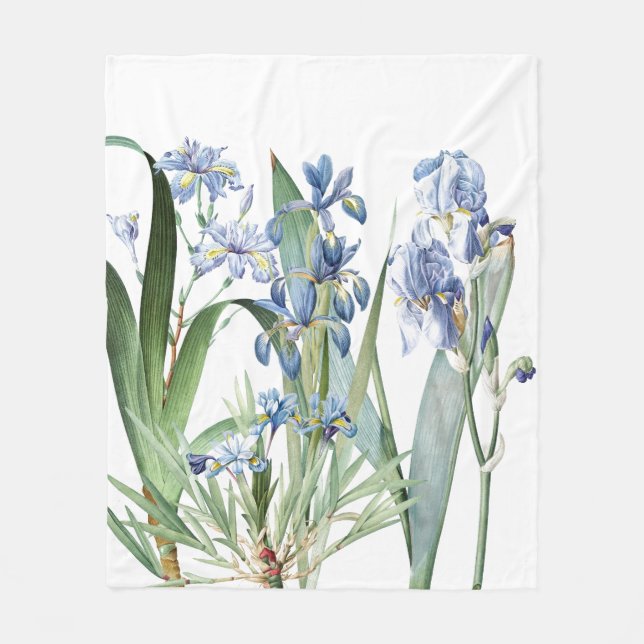 Couverture Polaire L'iris botanique fleurit le jardin floral (Devant)