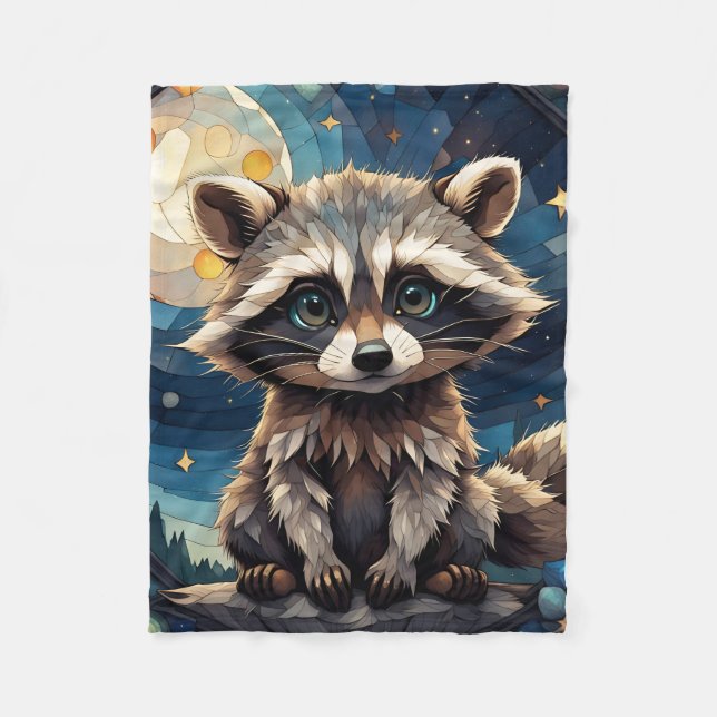 Couverture Polaire Little Raccoon (Devant)