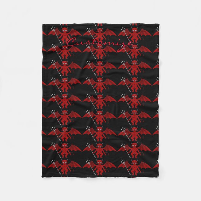 Couverture Polaire Little Red Devil Thunder_Cove (Devant)