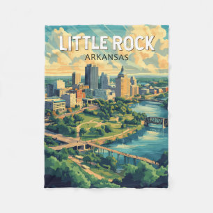 Couverture Polaire Little Rock Arkansas Voyage Art Rétro
