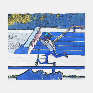 Couverture Polaire Little Speedster - Stunt Scooter Rider