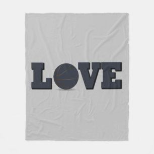 Couverture Polaire Live love jouer au basket-ball