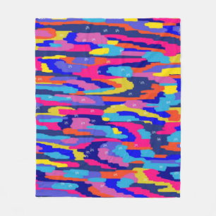 Couverture Polaire Livre de coloriage Abstrait