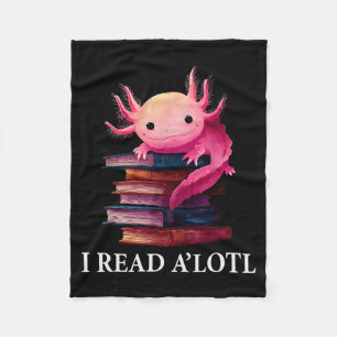 Couverture Polaire Livre drôle d'Axolotl Bibliothécaire amateur de bi