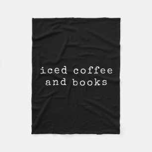 Couverture Polaire Livre Lover Iced Coffee Citation Lecture Bookworm