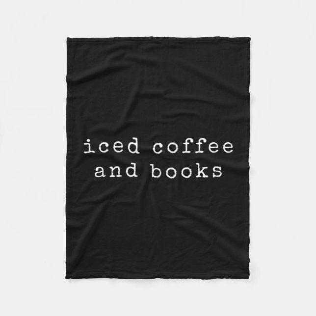 Couverture Polaire Livre Lover Iced Coffee Citation Lecture Bookworm  (Devant)