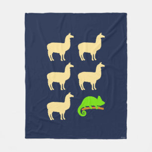 Couverture Polaire Llama Llama Llama Llama Chameleon