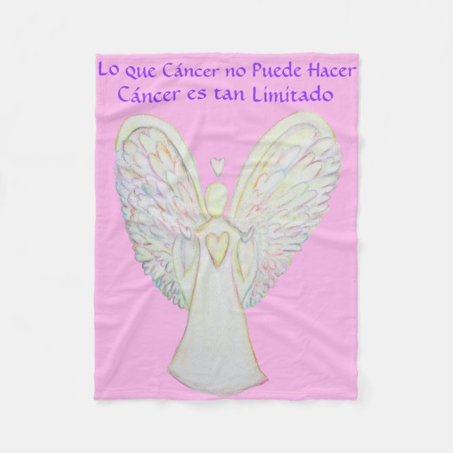 Couverture Polaire Lo que Cáncer no Puede Hacer Angel Chemo Blanche (Devant)