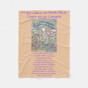 Couverture Polaire Lo que cáncer no Puede Hacer Angel Chemo Blanches