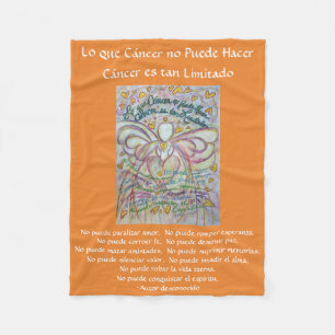 Couverture Polaire Lo que cáncer no Puede Hacer Angel Chemo Blanches