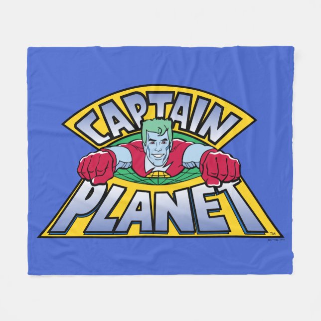 Couverture Polaire Logo Captain Planet (Devant (Horizontal))