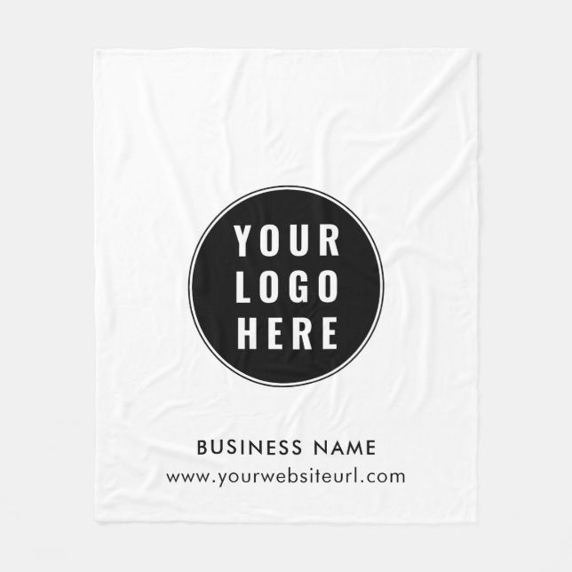 Couverture Polaire Logo d'entreprise et site Web Société promotionnel (Devant)