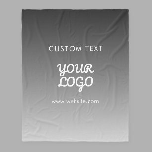 Couverture Polaire Logo et texte promotionnels modernes   Couleur mod