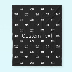 Couverture Polaire Logo moderne ou Motif design avec n'importe quelle
