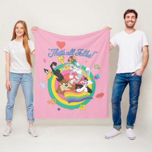 Couverture Polaire LOONEY TUNES™ - That's All Folks ! Pride Bullseye