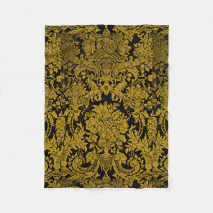Couverture Polaire Louis XIV Golden Damask