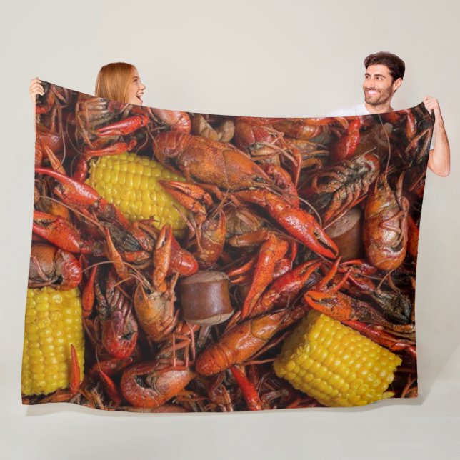 Couverture Polaire Louisiane Crawfish, La Nouvelle-Orléans, Drôle (En situation)