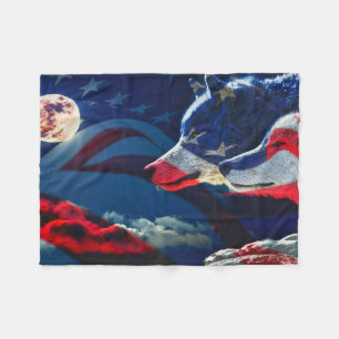 Couverture Polaire Loup