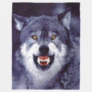 COUVERTURE POLAIRE LOUP