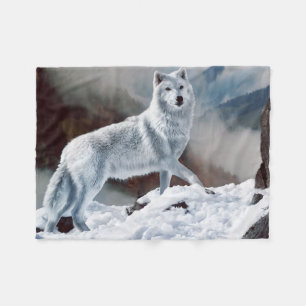 Couverture Polaire Loup arctique
